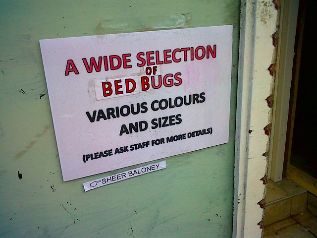 Bed Bugs Sign